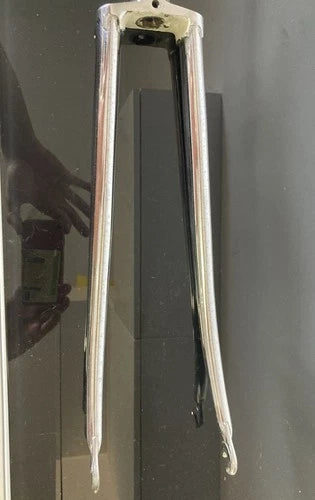 Forcella corsa Torpado in acciaio cromata. Diametro 1"