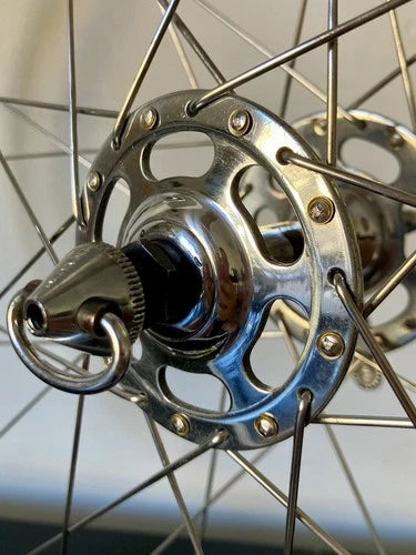 Ruote Campagnolo Record - Nisi tubolare. Mozzi a flangia alta "No Record".