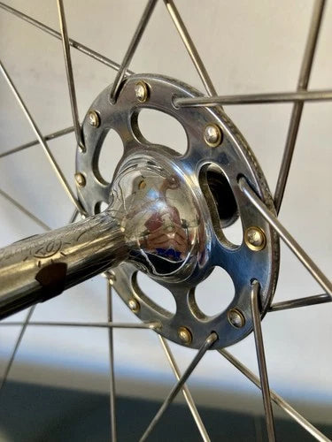 Ruote Campagnolo Record - Nisi tubolare. Mozzi a flangia alta "No Record".