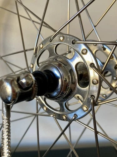 Ruote Campagnolo Record - Nisi tubolare. Mozzi a flangia alta "No Record".