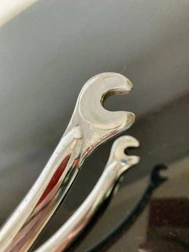 Forcella corsa Torpado in acciaio cromata. Diametro 1"