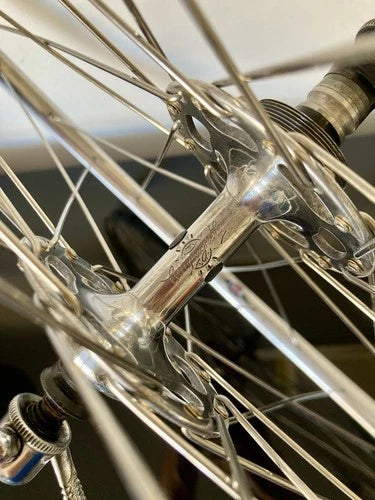 Ruote Campagnolo Record - Nisi tubolare. Mozzi a flangia alta "No Record".