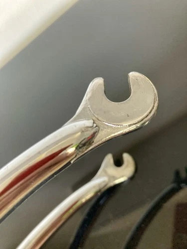 Forcella corsa Torpado in acciaio cromata. Diametro 1"