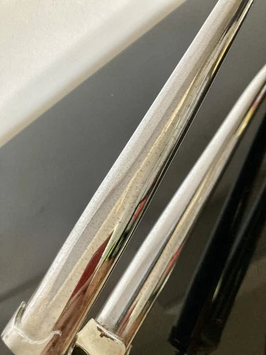 Forcella corsa Torpado in acciaio cromata. Diametro 1"