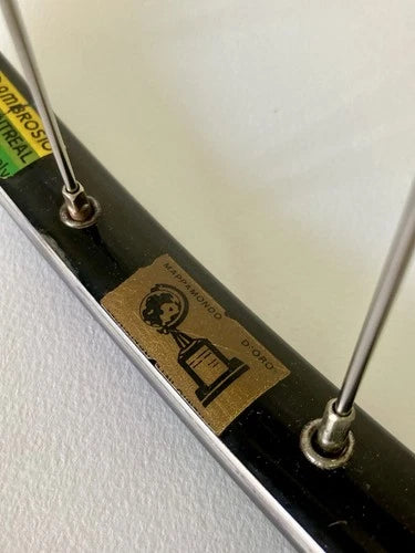 Ruota posteriore Campagnolo Record Ambrosio Montreal tubolare.