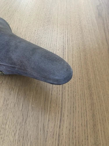 Sella in pelle scamosciata "Professional" anni '60, made in Italy.