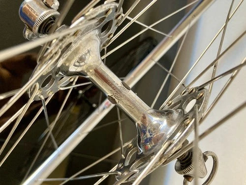 Ruote Campagnolo Record - Nisi tubolare. Mozzi a flangia alta "No Record".