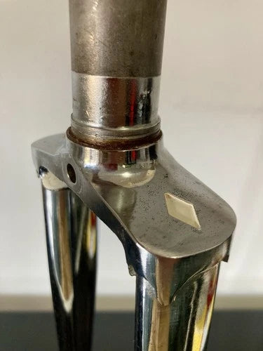 Forcella corsa Torpado in acciaio cromata. Diametro 1"